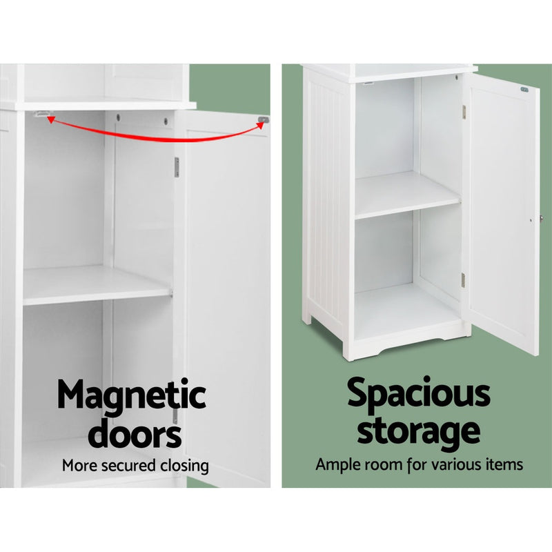 Artiss Bathroom Storage Cabinet 160cm – White
