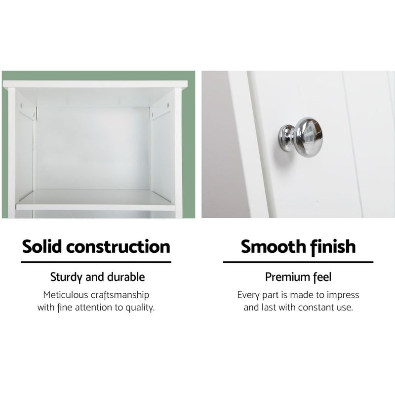 Artiss Bathroom Storage Cabinet 160cm – White