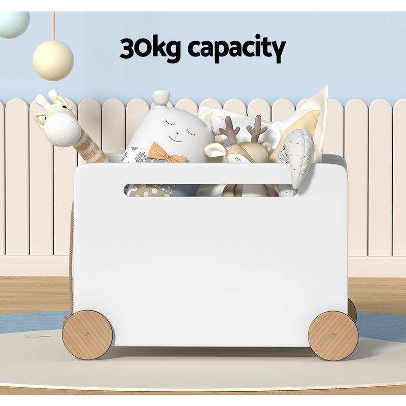 Kids Toy Box with Wheels – Chest & Storage Organiser