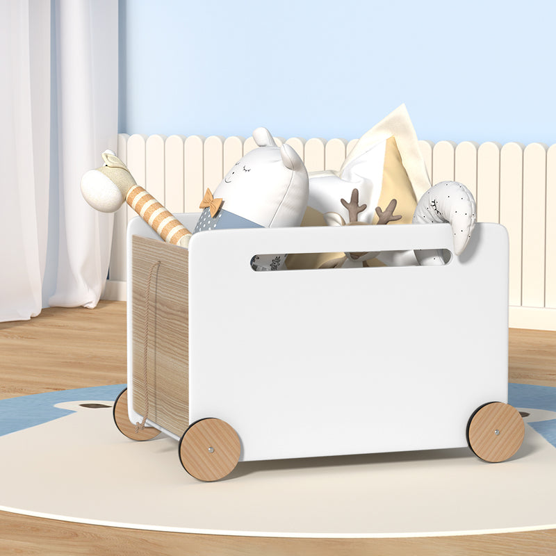 Kids Toy Box with Wheels – Chest & Storage Organiser