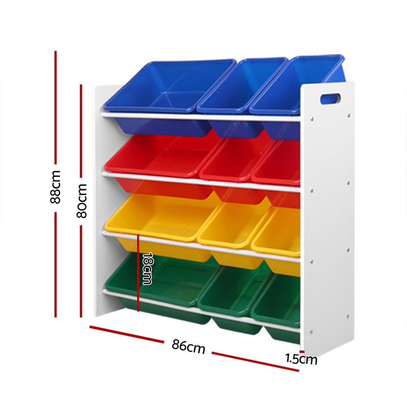 Keezi Kids Toy Storage Rack with Bins