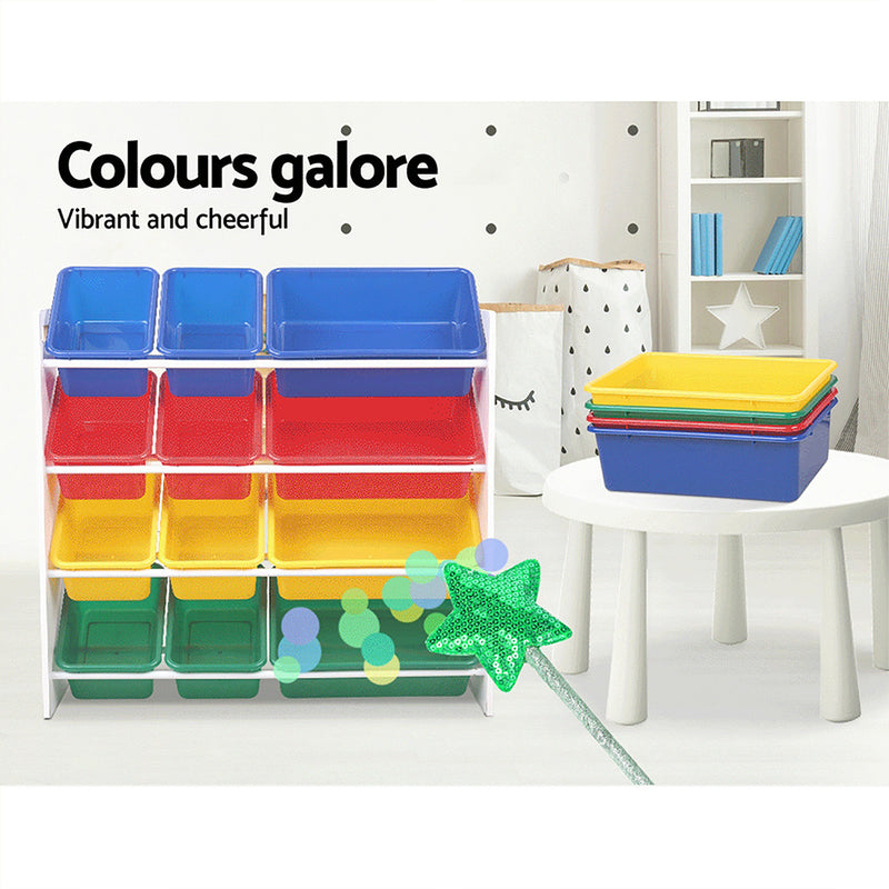 Keezi Kids Toy Storage Rack with Bins