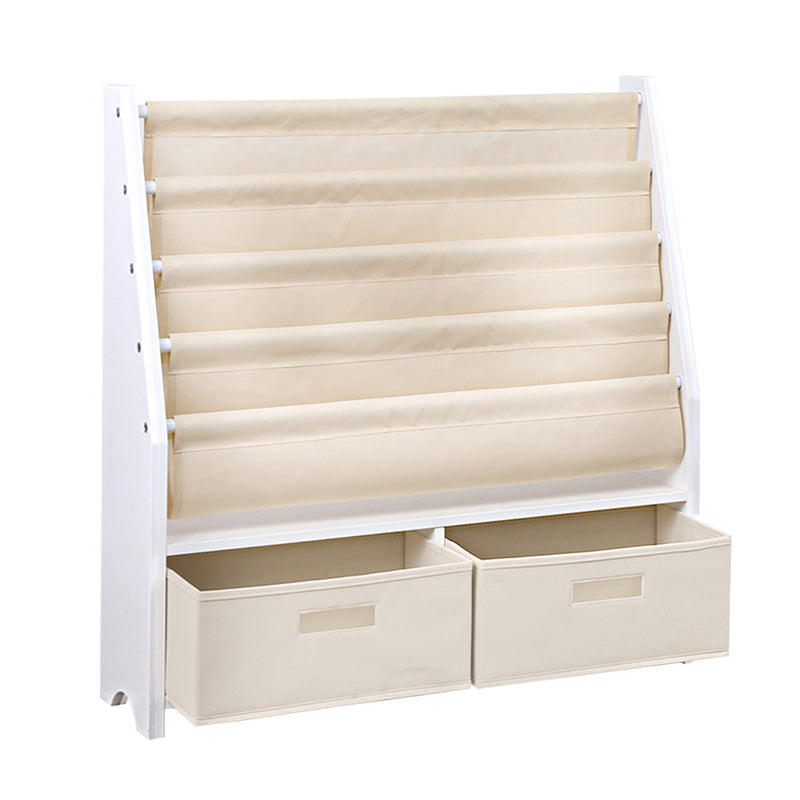Keezi 4-Tier Kids Bookshelf Organiser with Drawer