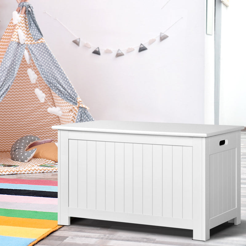 Kids Toy Box Chest – White