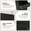 Artiss 2x Chest of 3 Drawers Tallboy Cabinet – Black