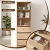 Artiss 2x Chest of 3 Drawers Tallboy Cabinet – Pine