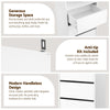 Artiss 2x 3 Drawer Tallboy Chest Storage Cabinet White
