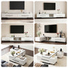 Artiss Extendable TV Cabinet – White Entertainment Unit Stand