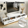 Artiss Extendable TV Cabinet – White Entertainment Unit Stand