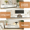 Artiss Extendable TV Cabinet – White Entertainment Unit Stand