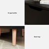 Bedside Table 2 Drawers - BODEN Black
