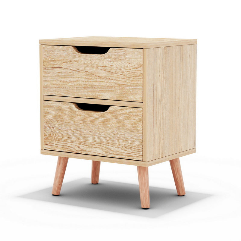 2-Drawer Nightstand – BODEN Pine