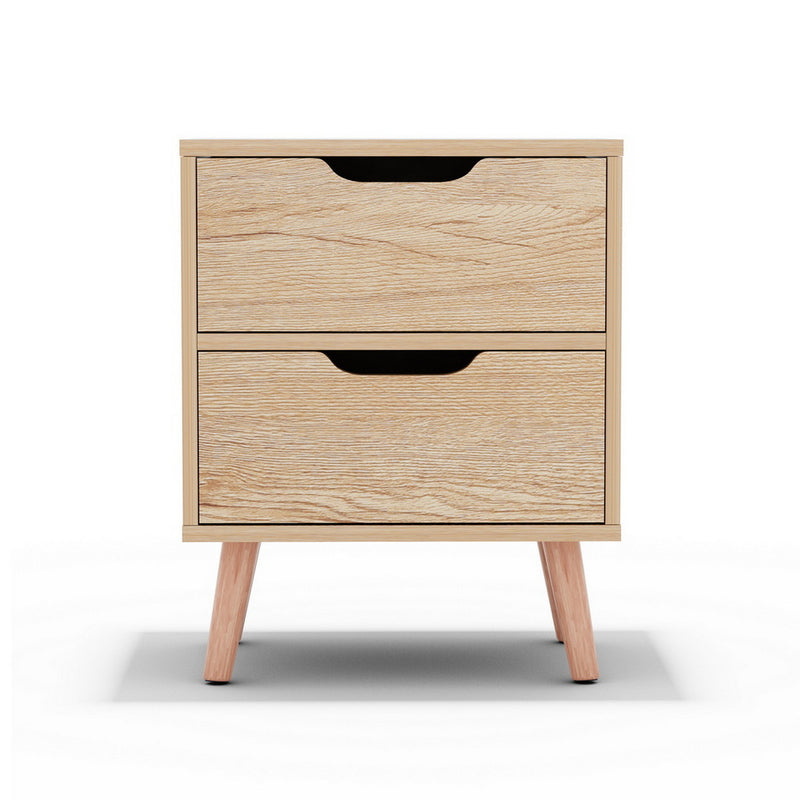 2-Drawer Nightstand – BODEN Pine