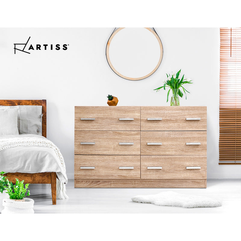 6 Chest of Drawers - VEDA Pine