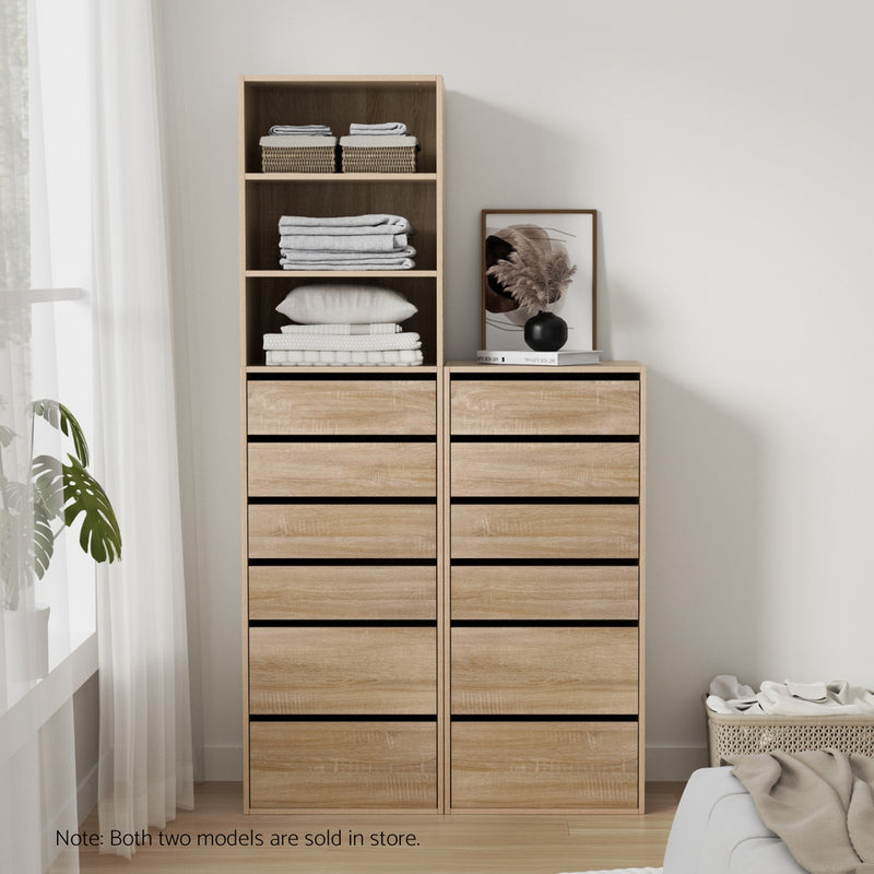 6 Chest of Drawers Dresser Tallboy Pine