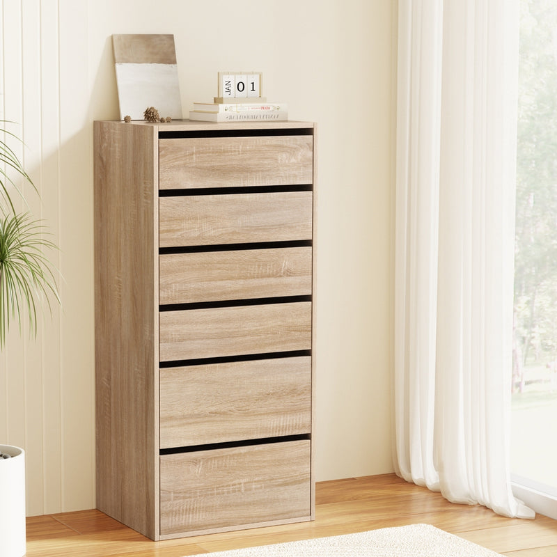 6 Chest of Drawers Dresser Tallboy Pine