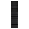 6 Chest of Drawers Tallboy Cabinet Black