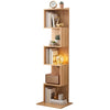 Artiss 5-Tier S-Shaped Bookshelf Bookcase – Oak