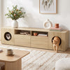 Artiss 185cm TV Unit with Cat House Storage Cabinet – Pine