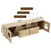 Artiss 185cm TV Unit with Cat House Storage Cabinet – Pine