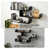 Artiss 3-Tier Floating Wall Shelf – Black