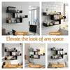 Artiss 3-Tier Floating Wall Shelf – Black