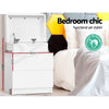 Artiss Bedside Table 2 Drawer Lift-Up Storage – White (2 Pack)