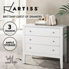 Brittany 3-Drawer Chest – White
