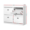 Artiss Shoe Rack 16 Pairs 4-Tier White