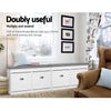 Artiss 2-Piece Shoe Storage Bench Set with Flip Drawers – White