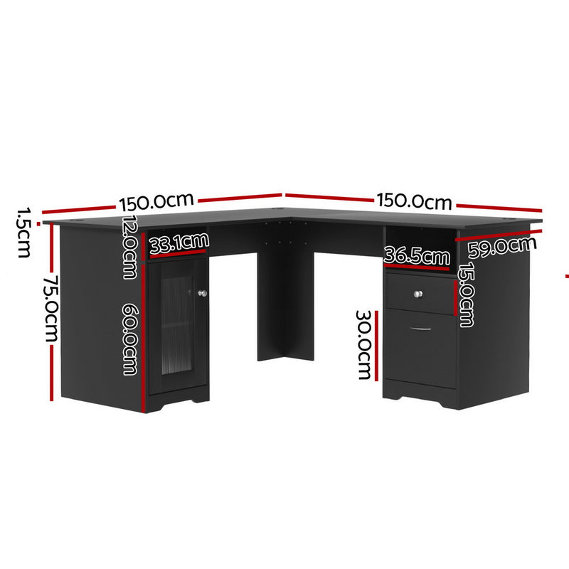 L-Shaped Corner Desk – Home Office & Study