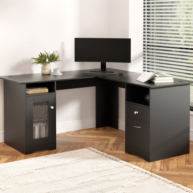 L-Shaped Corner Desk – Home Office & Study