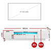 LED TV Unit Entertainment Unit Storage Drawer RGB White