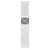 Bathroom Storage Cabinet 170cm – Tall Slim Corner Organizer, White