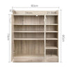 Artiss Shoe Rack Cabinet 21 Pairs Pine