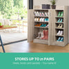 Artiss Shoe Rack Cabinet 21 Pairs Pine