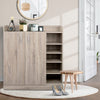 Artiss Shoe Rack Cabinet 21 Pairs Pine
