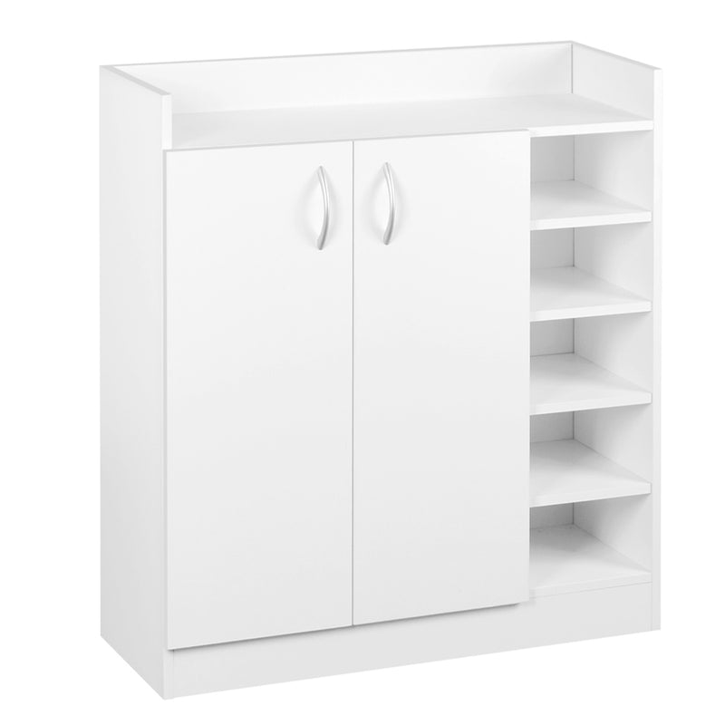Artiss Shoe Cabinet 21 Pairs Adjustable Shelves White