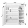 Artiss Shoe Cabinet 21 Pairs Adjustable Shelves White