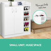 Artiss Shoe Cabinet 21 Pairs Adjustable Shelves White