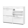 Artiss Shoe Cabinet 36 Pairs White