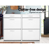 Artiss Shoe Cabinet 36 Pairs White