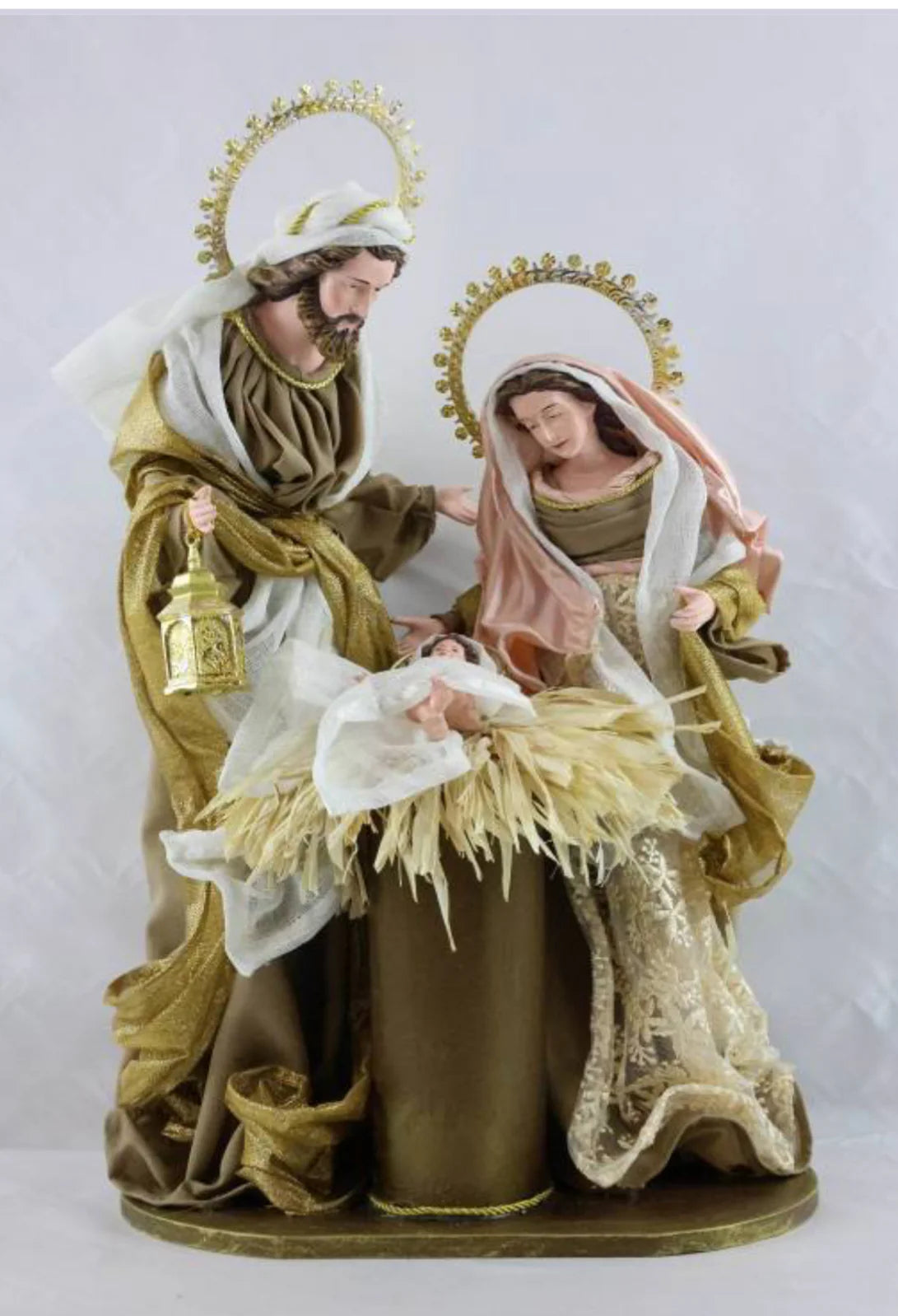 21.5" Religious Christmas Holy Family Figurine