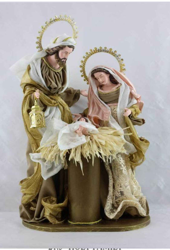55cm Handmade Nativity Set with Angel & Three Wise Men