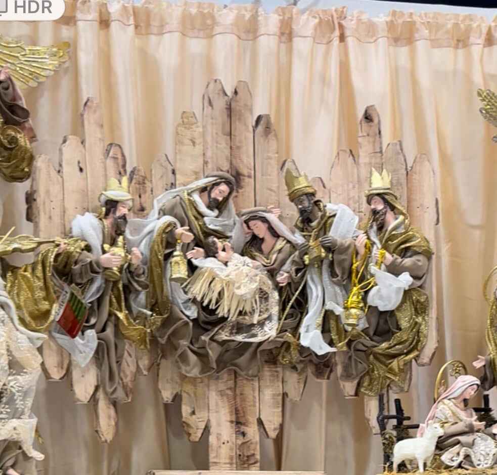 78cm Handmade Christmas Nativity Wreath