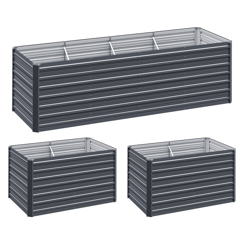 Green Fingers Raised Garden Bed 240×80×77cm