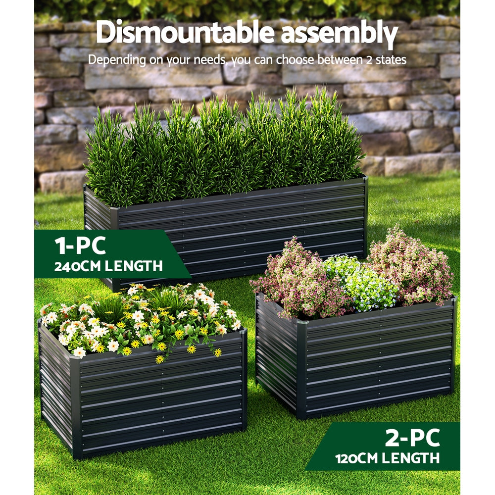 Green Fingers Raised Garden Bed 240×80×77cm