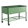 Portable Elevated Garden Bed w/ Wheels & Storage Shelf 115x60x81cm