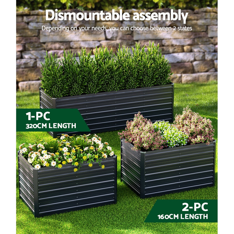 Green Fingers Raised Garden Bed 320×80×77cm