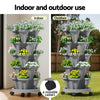 Green Fingers 5‑Tier Vertical Garden Bed – Grey